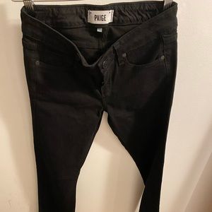 Paige black “skyline straight” jeans